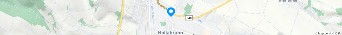 Kartendarstellung des Standorts für St. Ulrich-Apotheke in 2020 Hollabrunn